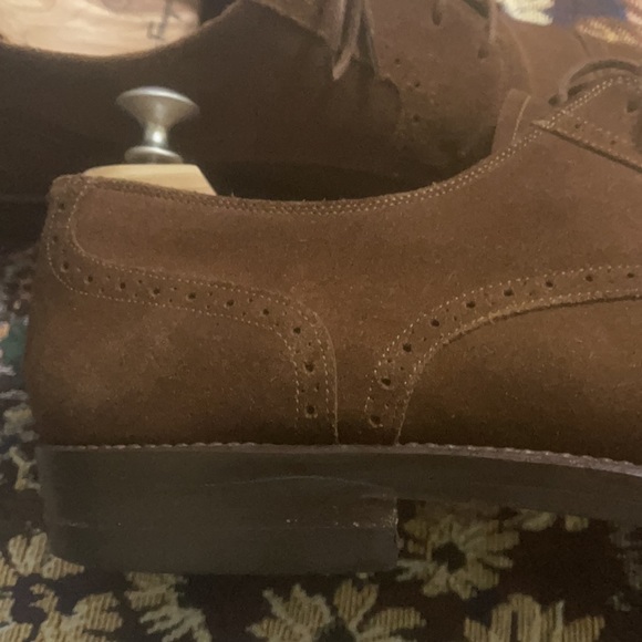 Cole Haan Perforated Brogue Brown Suede Leather Men’s Dress Oxfords Size 12 M main image 10